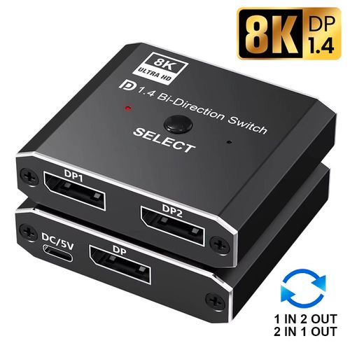 KT-DP201 Displayport Switch V1.4 2 u 1 slika 1