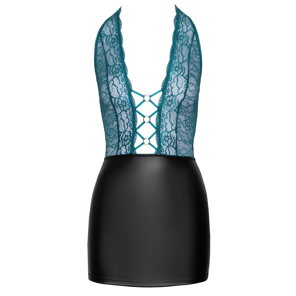 Cottelli LINGERIE Haljina crna/teal S slika 7