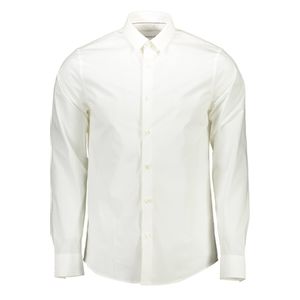 CALVIN KLEIN MEN'S WHITE LONG SLEEVE SHIRT