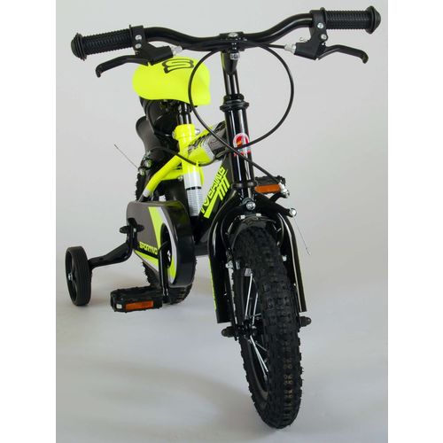 Volare Sportivo dječji bicikl 12" s dvije ručne kočnice crno-žuti slika 10