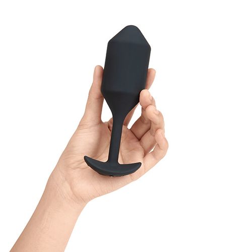 Vibrirajući analni čep B-Vibe - Snug Plug 4 XL, crni slika 6