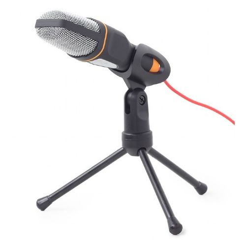 Gembird MIC-D-03 Omni-directional Microphone with Tripod, 3.5mm Connector, Black slika 1