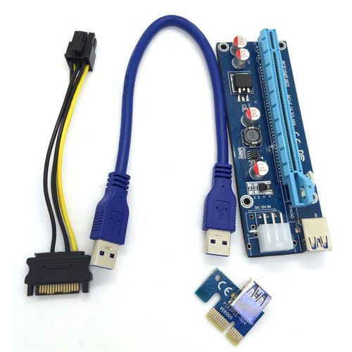 USB 3.0 pci-e express to x16 extenderi riser 6pin slika 2