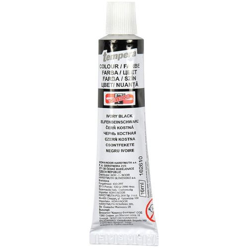 Tempera 16ml crna K-I-N slika 1