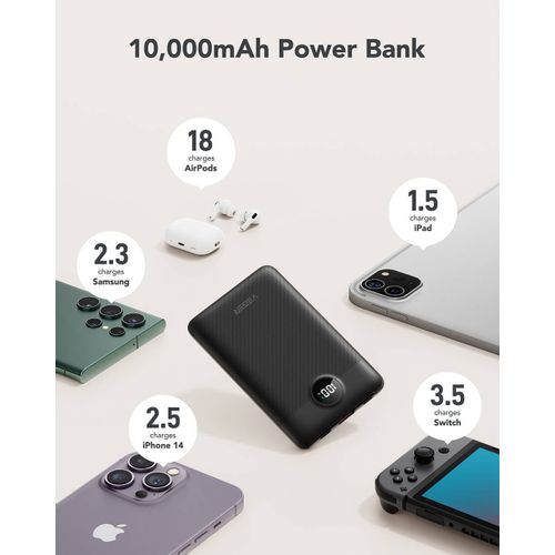 VEGER powerbank C11 10000 mAh, crni slika 8