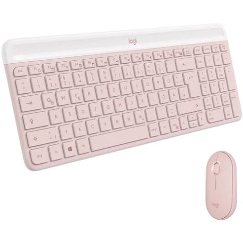 Logitech MK470 Slim Wireless Keyboard and Mouse, Rose - US slika 1