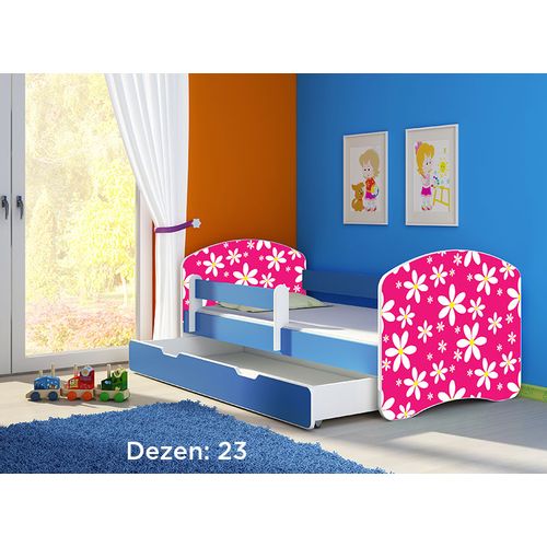 Deciji krevet ACMA II 160x80 F + dusek 6 cm BLUE23 slika 1