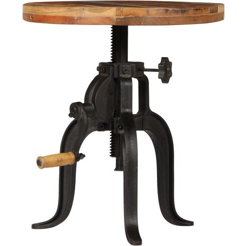 Bočni stolić od obnovljenog drva i željeza 45 x (45 - 62) cm slika 22