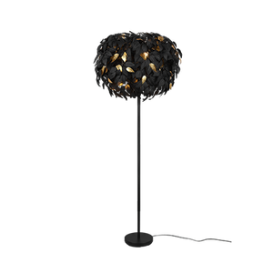 LEAVY PODNA LAMPA BLACK MAT-GOLD