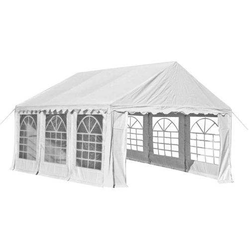 Vrtni šator od PVC-a 4 x 6 bijeli slika 4