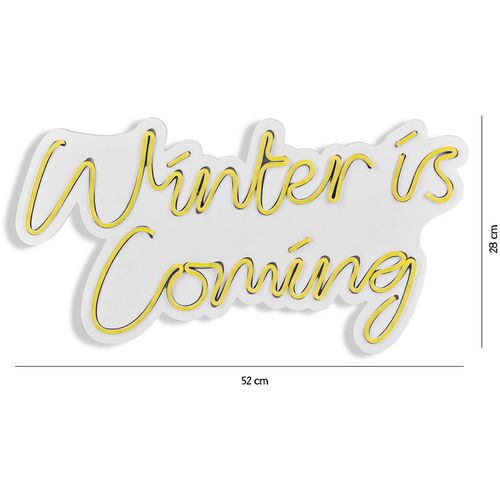 Wallity Ukrasna plastična LED rasvjeta, Winter is Coming - Yellow slika 18