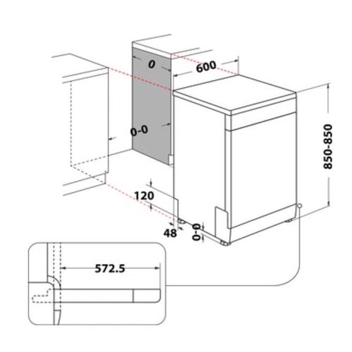 Indesit D2F HD624 AS Mašina za pranje sudova, širina 60 cm slika 5