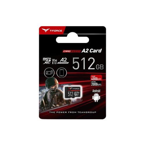 MicroSD memorijska kartica Teamgroup Gaming A2 512GB UHS-I U3 V30 100/90MB/s slika 1