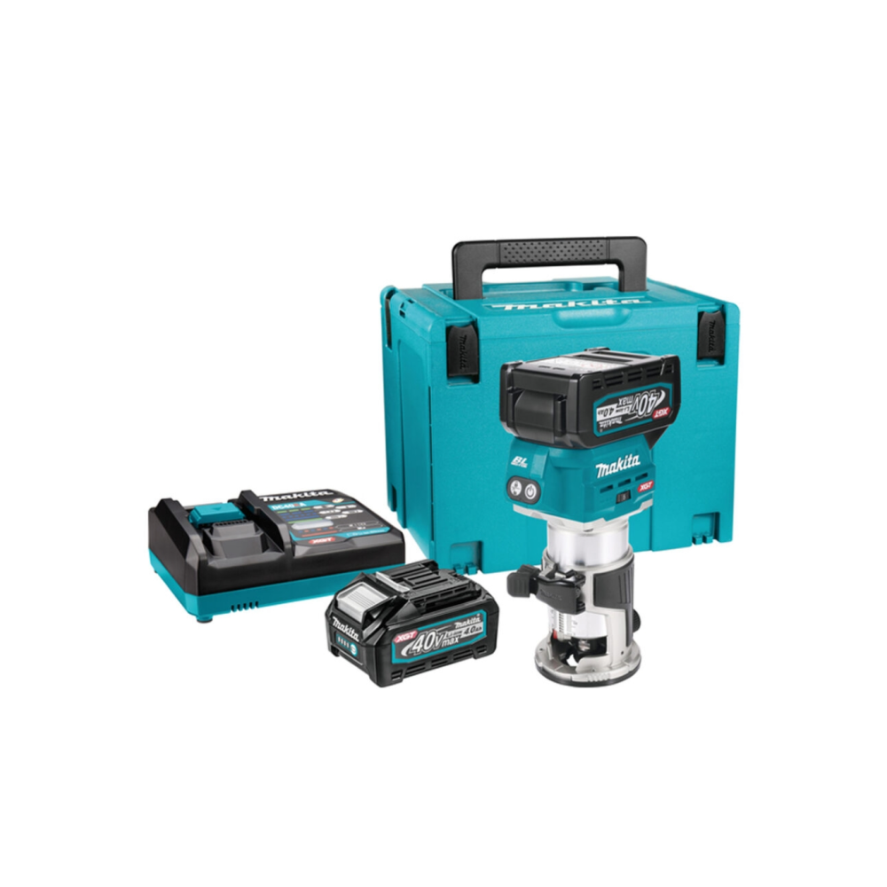 XGT Makita 40V - Akumulatorska glodalica RT001GM210 slika 1