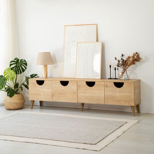 Four Seasons - Oak v2 Oak TV Stand slika 1