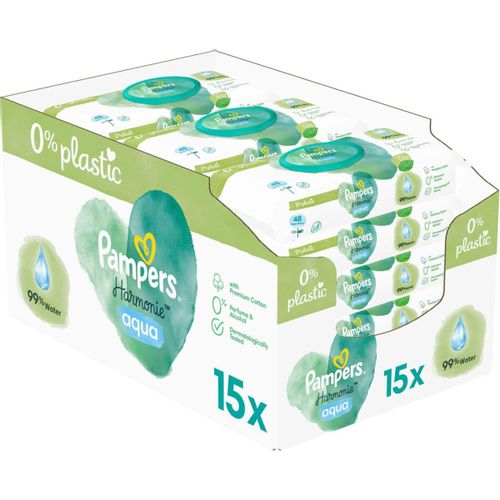 Pampers vlažne maramice Harmonie Aqua XXL / 15x48 slika 1