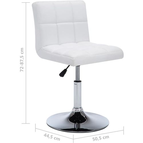 Blagovaonske stolice od umjetne kože 4 kom bijele slika 41
