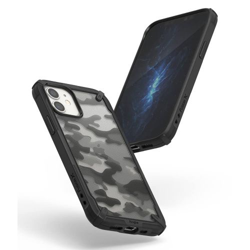 Ringke Fusion X Design izdržljivo kućište s TPU odbojnikom za iPhone 12 Mini Camo slika 5