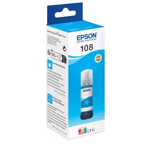 EPSON Tinta EcoTank 108 Cyan C13T09C24A