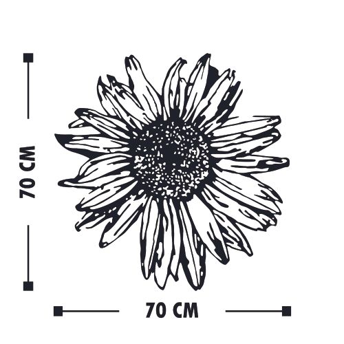 Wallity Metalna zidna dekoracija, Daisy 2 slika 4