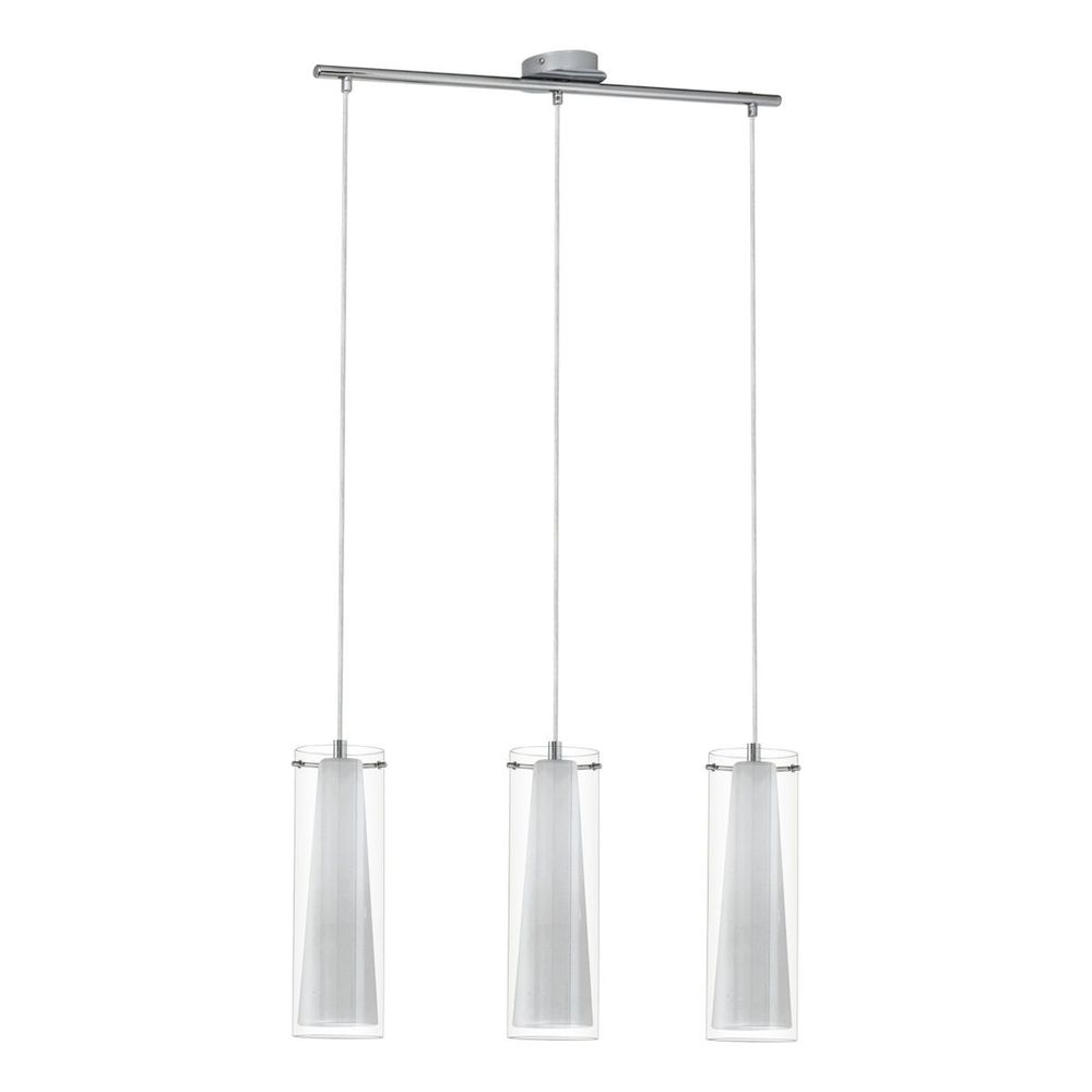 Eglo Pinto Visilica - 3 E27, 3x60W, Krom/Bistro/Bijelo slika 1