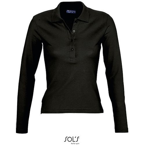 PODIUM ženska polo majica sa dugim rukavima - Crna, S  slika 5