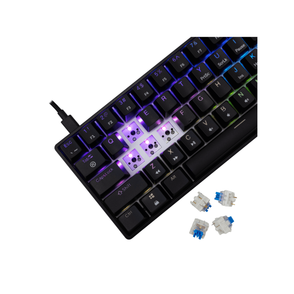 WHITE SHARK Tastatura GK-004122 SHINOBI-2 / HR, plavi prekidači slika 4
