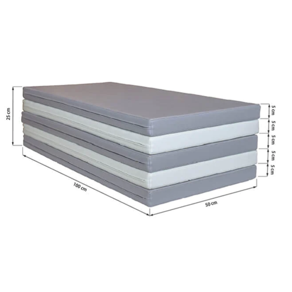 IGLU Soft Play Strunjače 5 kom - Sivo/Bijele slika 2