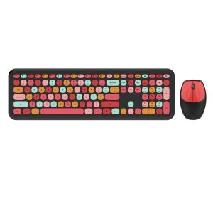 MOFII WL RETRO set tastatura i miš u CRVENO/CRNOJ boji