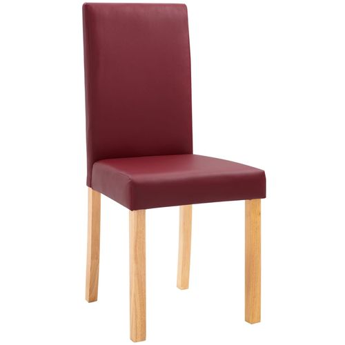 Blagovaonske stolice od umjetne kože 6 kom crvene slika 14