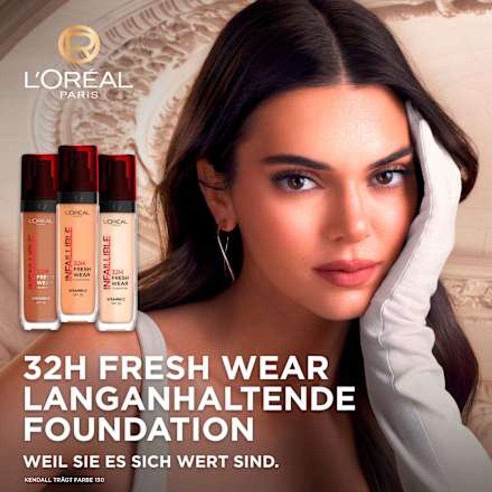 L'Oréal Paris Tečni puder Infallible 32H Fresh Wear 300 Ambre 30ml slika 3