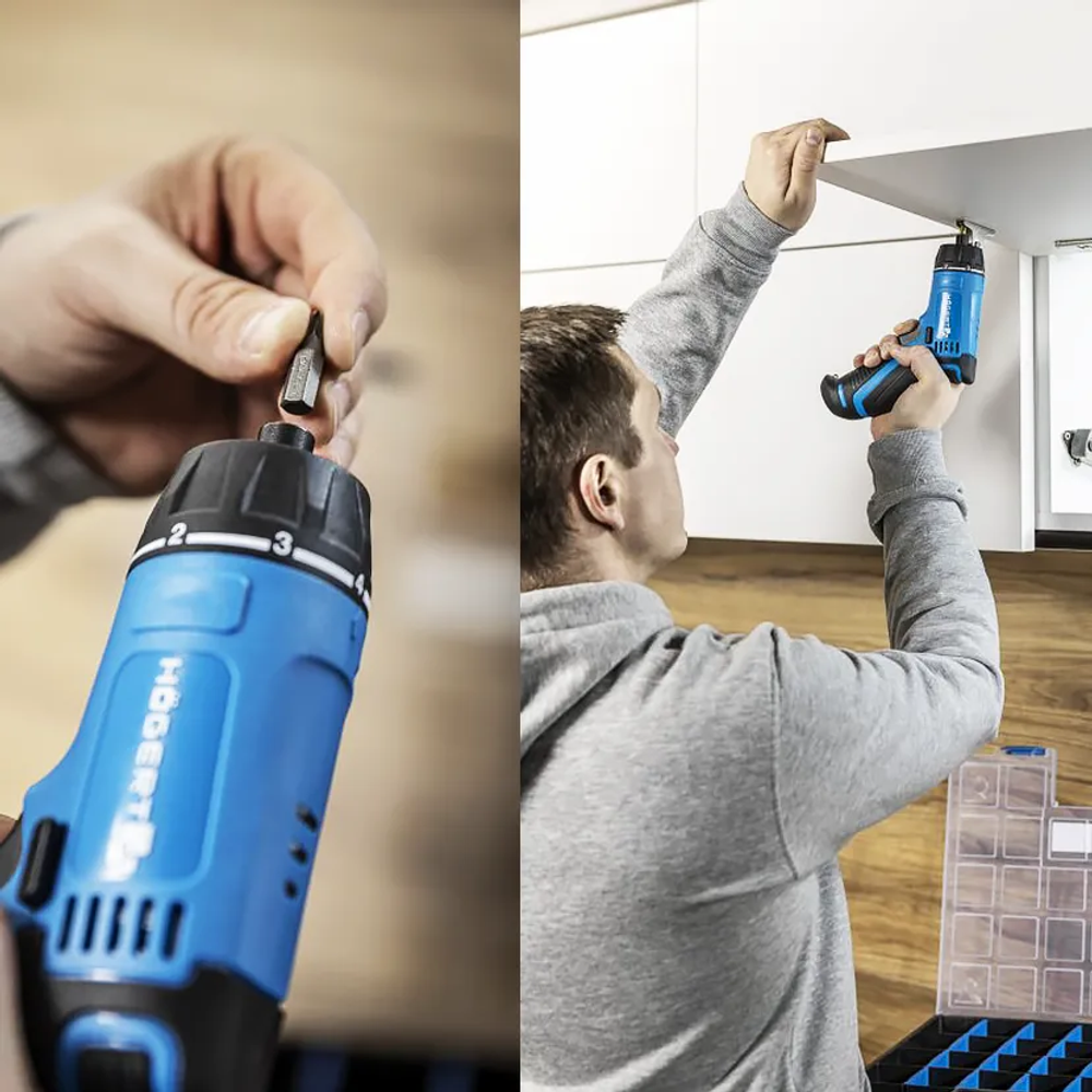 Högert Aku odvijač s prihvatom za bitove  7.2V, max. Snaga 10Nm, brzina 230 o/min, 1.5 Ah Li-Ion slika 5