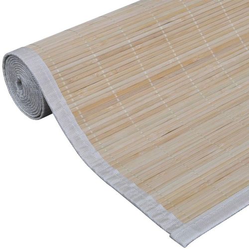 Tepih od bambusa u prirodnoj boji 80 x 200 cm slika 3