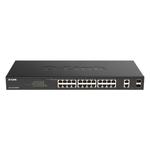 LAN Switch D-Link DGS-1100-26MPV2/E 10/100/1000Mbps 24PoEport/2SFP Smart slika 1