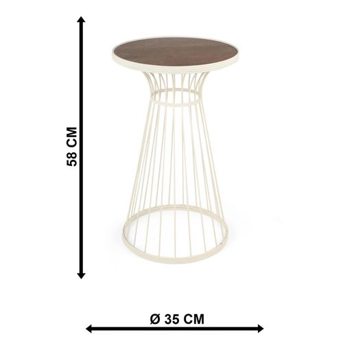 Gauge Concept Stolić za kavu Texas Bijelo,Orah slika 4