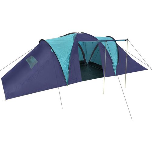Šator za kampiranje od tkanine za 9 osoba tamnoplavi/plavi slika 10