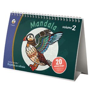 Bojanka Tavolo, Animals Paradise vol.2, mandala, Vrabac