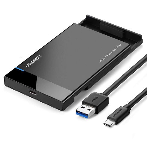 Ugreen kutija za 2.5'' HDD s USB-C priključkom, crna slika 1