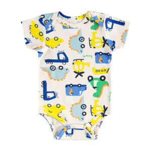 Up Baby bodi kratkih rukava za bebe Dino 62 cm
