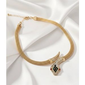 Ogrlica sa cirkonima - Snake