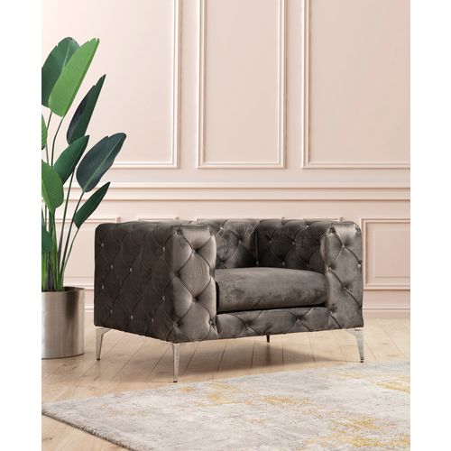 Atelier Del Sofa Fotelja wing COMO siva, Como - Anthracite slika 1