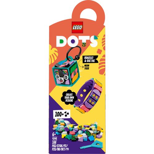 LEGO® DOTS 41945 narukvica i privjesak za torbu neonski t slika 9