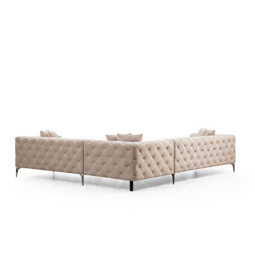 Atelier Del Sofa Kutna garnitura, Ecru, Como Left - Ecru slika 5