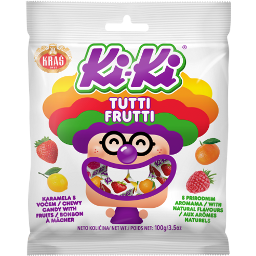 Ki-Ki bombone karamela Tutti Frutti 100g slika 2