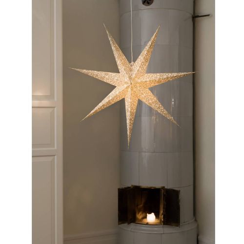 Konstsmide 2912-280 božićna zvijezda   žarulja, LED zlatna  s izrezanim motivima, s prekidačem slika 2