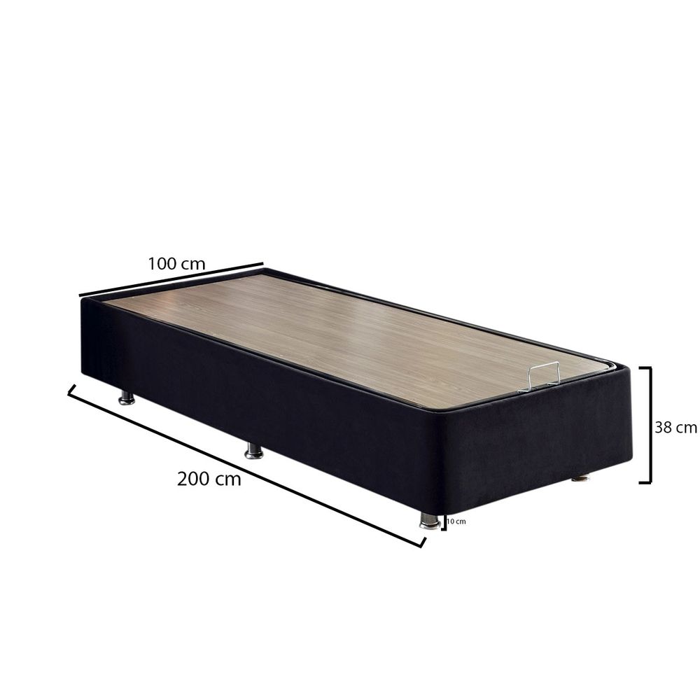 Ela Single - Crni Jednostruki Krevet (100 x 200) slika 6