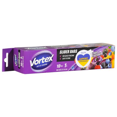 Vortex višenamjenske vrećice sa zatvaračem freezer & storage 1 litra 10kom slika 1