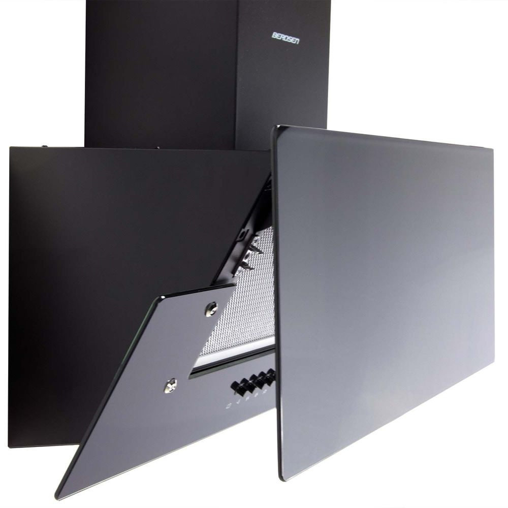 Berdsen BT-211 Kuhinjska napa s dimnjakom 60 cm, crna slika 3