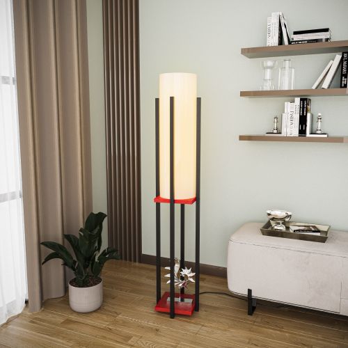 Crna podna lampa sa policom - Model 8131 slika 3