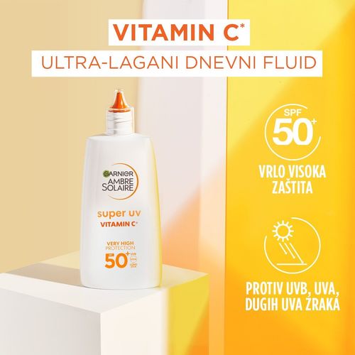 Garnier Ambre Solaire dnevni fluid protiv tamnih mrlja s vitaminom C SPF 50+ slika 4